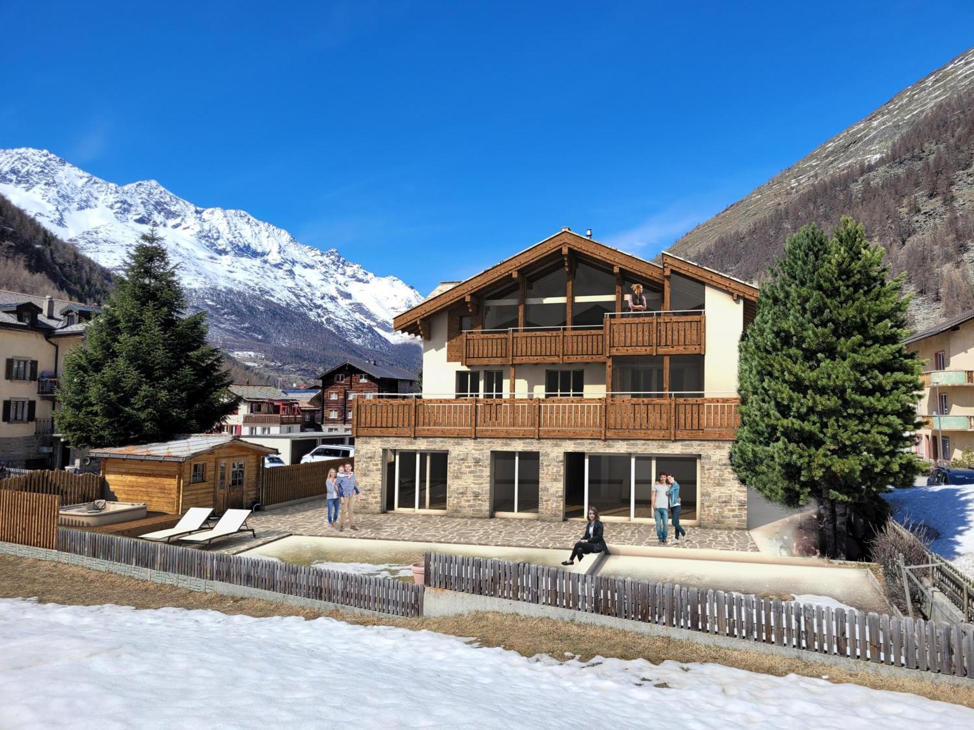 Chalet Wiesengrund Edelweiss 6P Saas-Almagell ภายนอก รูปภาพ